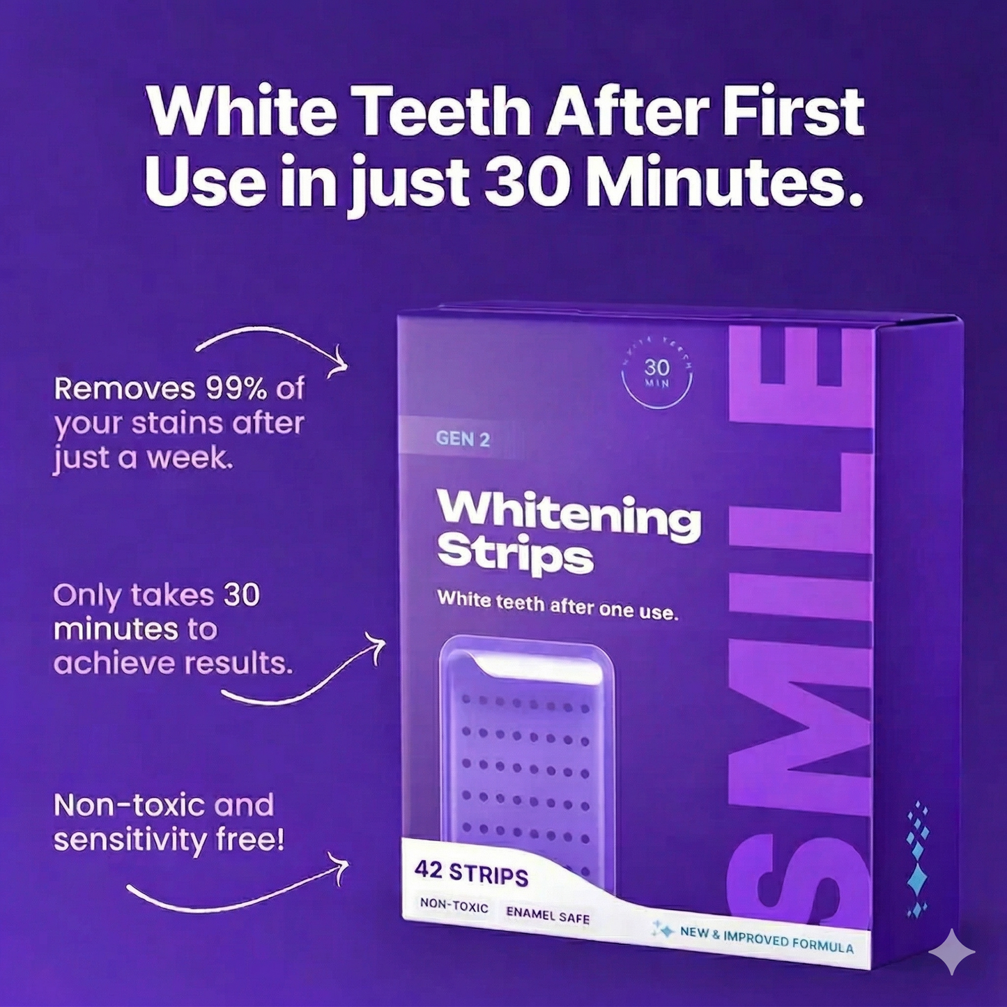 zentro Purple Teeth Whitening Strips™