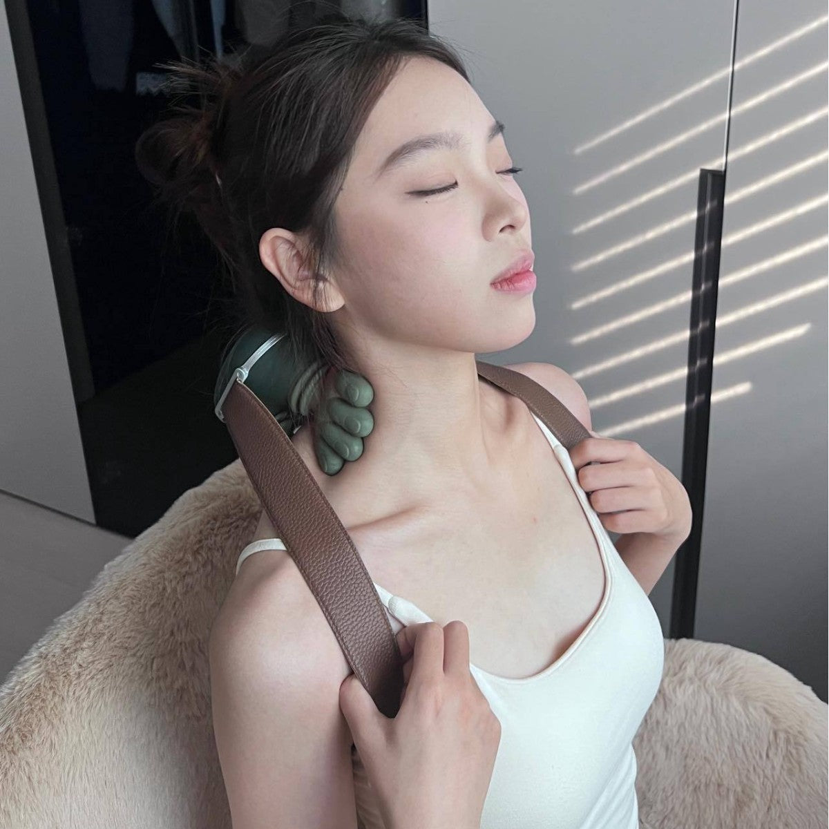 Portable Neck & Shoulder Massager with Heat Therapy